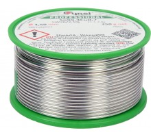Припій без свинцю CYNEL, : Ø1,5 мм, Sn99,3-Cu0,7 дротяний на котушці з флюсом 250 г