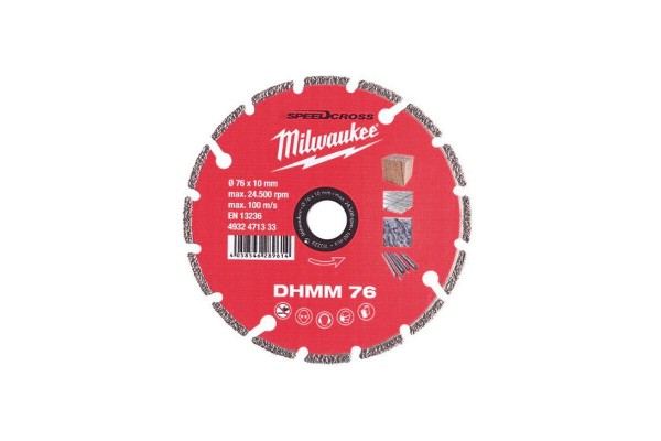 Диск алмазний MILWAUKEE DHMM 76; діаметр 76 мм для M12 FCOT