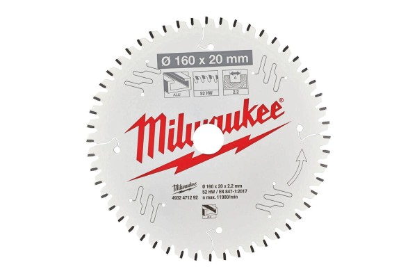 Диск пиляльний PFTE MILWAUKEE, діаметр 190х30х2,4мм, 54 зуб.