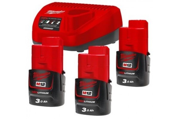 Енергокомплект Milwaukee M12 NRG-303 (4933459207) Енергокомплект Milwaukee M12 NRG-303 (4933459207)