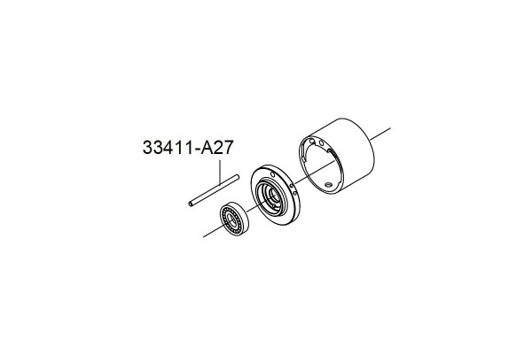 Ремкомплект гайковерта 33411-040 (штіфт фіксації циліндра)