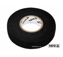 Стрічка ХБ YATO : 15 м x 19 x 0.3 мм,(тканинна основа) t= -40°С - +105°С для мотання пучків електричних кабелів