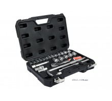 Набір головок торцевих YATO 1/2" М10-32 мм з інструментами 25 шт