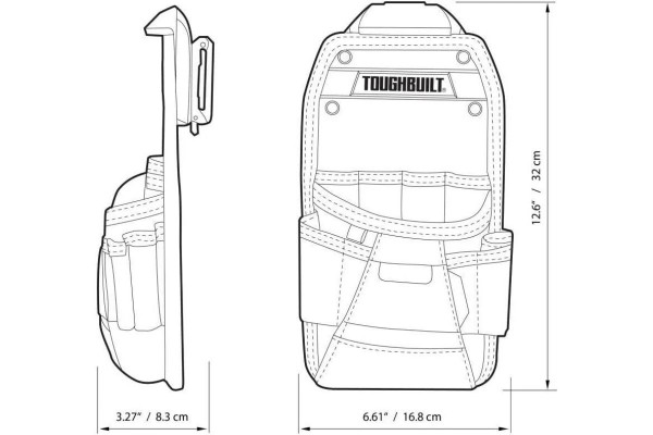 Будівельна поясна сумка ToughBuilt ClipTech (TB-CT-22)