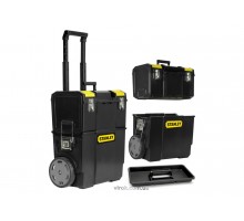 Ящик для інструментів на колесах STANLEY "Mobile WorkCenter" 47.5 х 28.4 х 57 см 3 секції