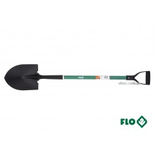 Лопата штикова гостра FLO 22 x 29 x 120 см сталева основа скловолоконна ручка