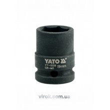 Головка торцева ударна шестигранна YATO 1/2" M19 х 39 мм