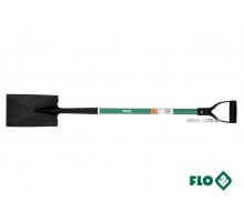 Лопата штикова пряма FLO 17.5 x 27 x 120 см сталева основа скловолоконна ручка