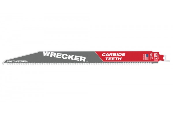 Полотно для шабельної пили Milwaukee Wrecker Carbide 300мм (48005243) Полотно для шабельної пили Milwaukee Wrecker Carbide 300мм (48005243)
