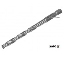 Свердло по металу YATO 5.5 x 93/57 мм HEX-1/4" HSS 6542 для нержавіючої конструктивної легованої сталі