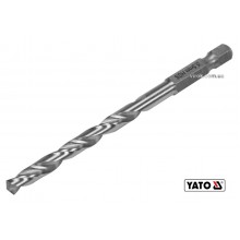 Свердло по металу YATO 5.5 x 93/57 мм HEX-1/4" HSS 6542 для нержавіючої конструктивної легованої сталі