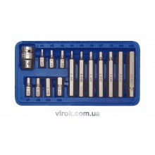 Набір насадок викруткових VOREL 1/2" HEX H4-12 15 шт