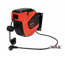 Подовжувач електричний на котушці YATO 10 м 1.5 мм² 3-жильний