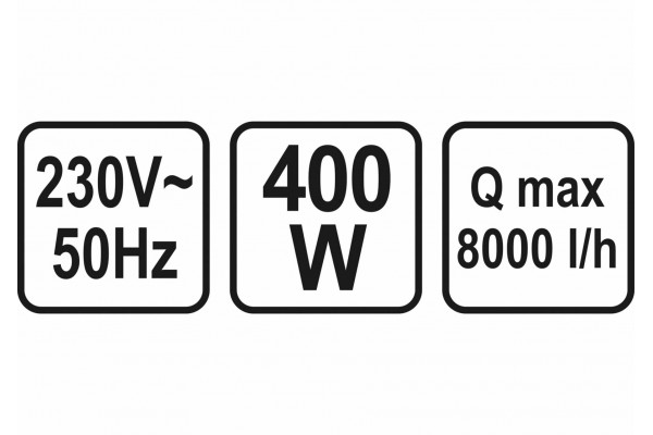 Насос для брудної води STHOR 400 Вт 8000 л/год 12.5 м