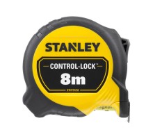 Рулетка вимірювальна CONTROL-LOCK довжиною 8 м, шириною 25 мм, в обгумованому корпусі, з подвійною шкалою STANLEY STHT37232-0