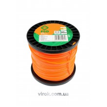 Жилка для тримера квадрат із серцевиною на котушці FLO 2.4 мм х 90 м
