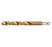 Свердло по металу з шестигранним хвостовиком 1/4" YATO HSS-TiN 12 х 151/101 мм