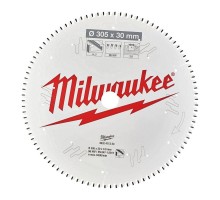 Диск пиляльний Alu PFTE MILWAUKEE, діаметр 305х30х3,0мм, 96 зуб.