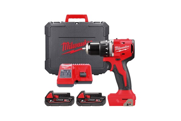 Дриль-шурупокрут акумуляторний безщітковий MILWAUKEE M18 BLDDRC-202C 61Нм (+ заряд.пристрій, 2 акум.