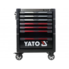 Шафа-візок для інструментів YATO з 7 шуфлядами, 977x 725x 480 мм, 2 ключі, 4 колеса з гальмами