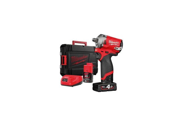 Гайкокрут акумуляторний 1/2\" MILWAUKEE, M12 FIWF12-422X, 339 Нм, (+ заряд.пристрій, 2 акум., HD кейс