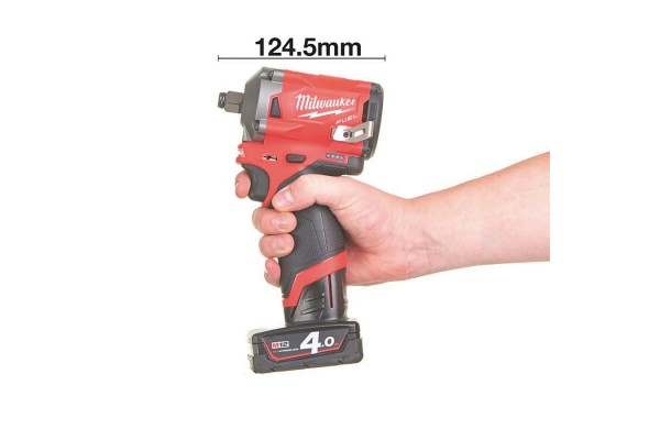 Гайкокрут акумуляторний 1/2\" MILWAUKEE, M12 FIWF12-422X, 339 Нм, (+ заряд.пристрій, 2 акум., HD кейс