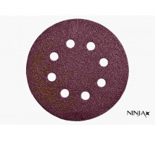 Круг шліфувальний 8 отворів NINJA Ø125 мм Р180 5 шт
