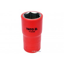 Головка торцева шестигранна діелектрична YATO 1/2" М19 х 55/38 мм VDE до 1000 В