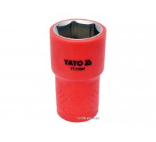 Головка торцева шестигранна діелектрична YATO 1/2" М21 х 55/38 мм VDE до 1000 В