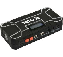 Пускова-зарядна батарея Li-Pol YATO : 12000 мАгод, 300/500 А, живлення через USB: 5В, 2А