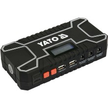 Пускова-зарядна батарея Li-Pol YATO : 12000 мАгод, 300/500 А, живлення через USB: 5В, 2А