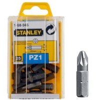 Біта з шестигранним хвостовиком 1/4 під шліц Pz1 довжиною 25 мм STANLEY 1-68-945