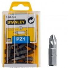 Біта з шестигранним хвостовиком 1/4 під шліц Pz1 довжиною 25 мм STANLEY 1-68-945