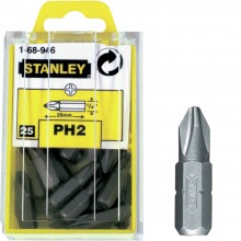 Біта з шестигранним хвостовиком 1/4 під шліц Ph2 довжиною 25 мм STANLEY 1-68-946