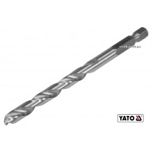 Свердло по металу YATO 6.5 x 101/63 мм HEX-1/4" HSS 6542 для нержавіючої конструктивної легованої сталі