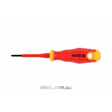 Викрутка діелектрична хрестова YATO PH0 x 60 мм VDE до 1000 В