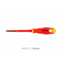 Викрутка діелектрична плоска YATO SL4 х 100 мм VDE до 1000 В