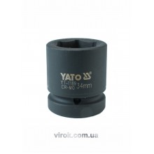 Головка торцева ударна шестигранна YATO 1" М34 х 61 мм