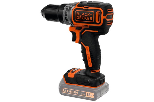 Дриль-шурупокрут акумуляторний безщітковий BLACK+DECKER BL186N