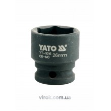 Головка торцева ударна шестигранна YATO 1/2" М26 х 43 мм