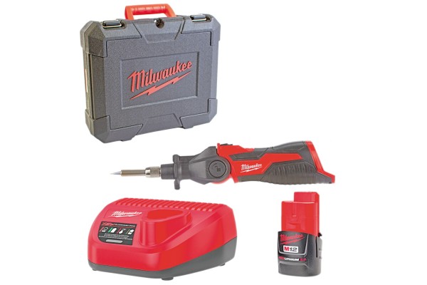 Акумуляторний паяльник MILWAUKEE M12 SI-201C 4933459761 (+1 акумулятори, зарядний пристрій, кейс)