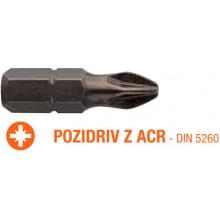 Насадка викруткова INDUSTRY USH POZIDRIV ACR PZ1 x 25 мм 5 шт