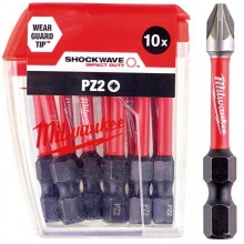 Біта SHOCKWAVE MILWAUKEE, PZ2, 50мм, (10шт)