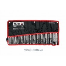 Пробійники отворів для шкіри YATO 2-22 мм 15 шт