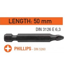 Насадка викруткова USH PHILIPS PH2 x 50 мм Torsion 10 шт