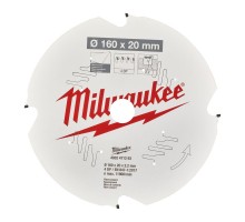 Диск пиляльний PFTE MILWAUKEE, O160х20х2,2мм, 4 зуб.