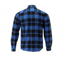 Сорочка фланелева синьо-чорна, YATO розм. 3XL/ 84см х 65см,100%-бавовна [40]