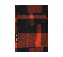 Сорочка фланелева червоно-чорна, YATO розм. 2XL/ 82см х 62см,100%-бавовна[40]