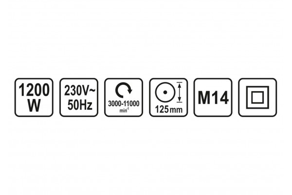 Шліфмашина кутова STHOR 1200 Вт