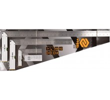 Кутники з рівнем VOREL 150/400/700 мм, метрична і дюймова шкали, алюміній+сталь, 3 шт.